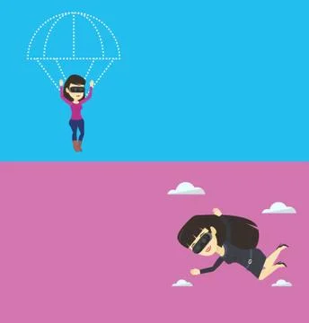 Two technology banners with space for text. イラスト素材