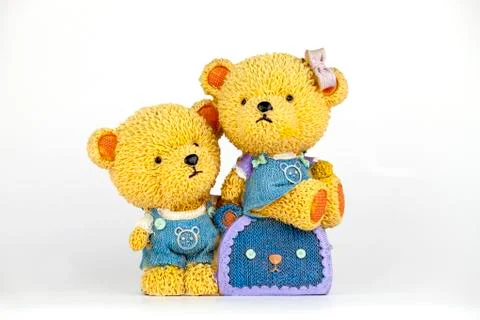Two teddy bears Stock Photos