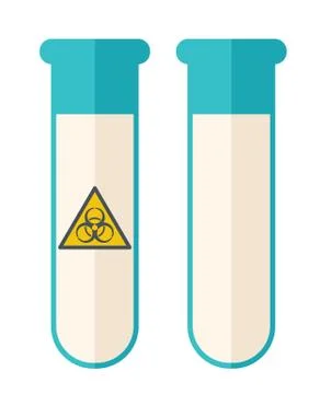 Two test tube Illustrazione stock