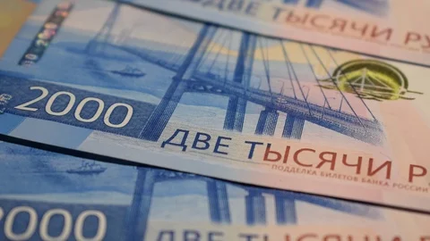 Two thousand rubles Stock Footage 109557434