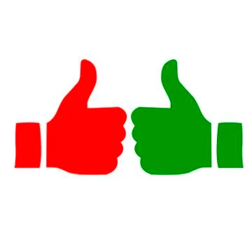 Two thumbs up Stock Illustration