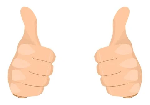 Two Thumbs Up Stock Illustration
