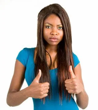 Two thumbs up Stock Photos