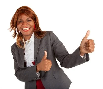 Two thumbs up!! Stock Photos