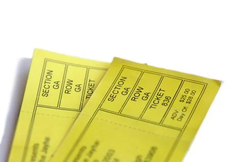 Two tickets Stock Photos