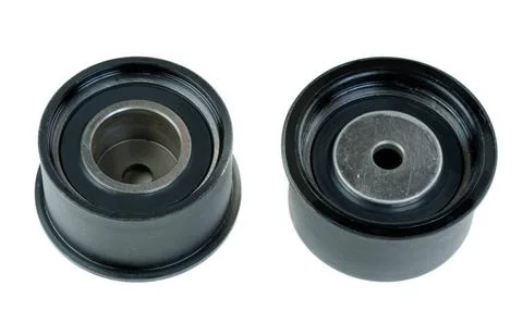 Two timing pulley Two timing pulley, isolate on white ,model released, Sym... Stock Photos