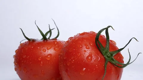 Two tomatoes Stock Footage 305374137