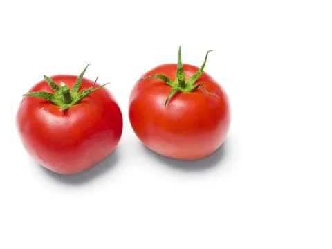 Two tomatoes Stock Photos