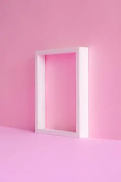 Two-Tone Background and White Frame. Stock Photos