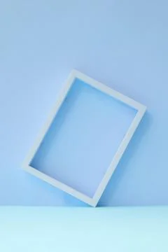 Two-Tone Background and White Frame. Stock Photos