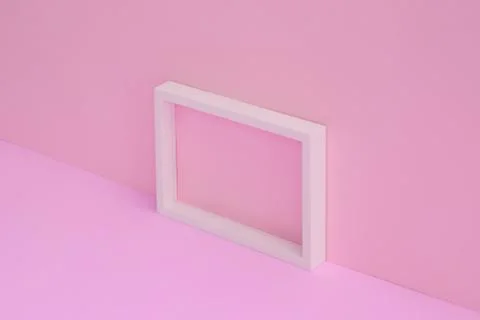 Two-Tone Background and White Frame. Foto stock