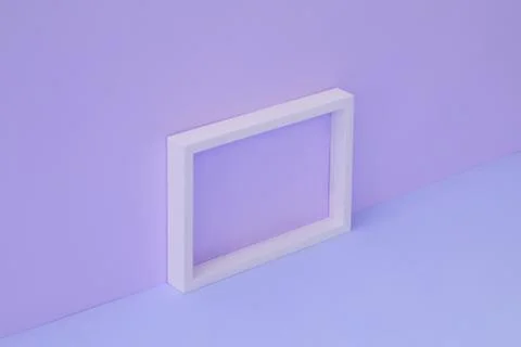 Two-Tone Background and White Frame. Stock Photos