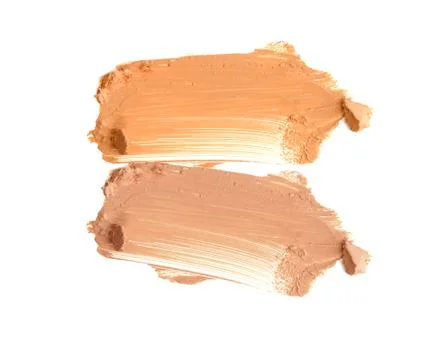 Two tone colors of make up base foundation Stock-Fotos