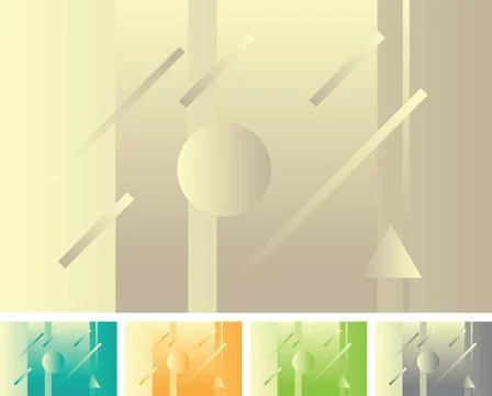 Two Tone Gradient Easy to change Abstract Background using Geometric Shapes Stock Illustration