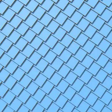 Two tone squares extruded abstract background. 3D Stock Illustration