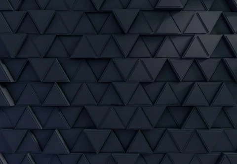 Two tone triangle extruded abstract background. 3D Stock Illustration