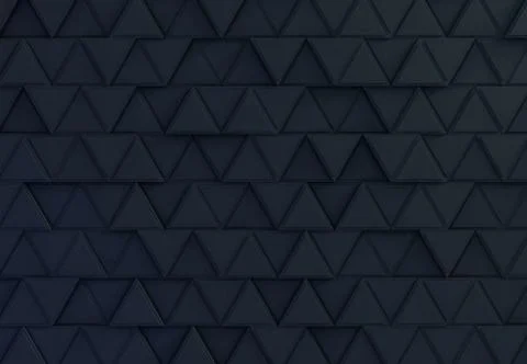 Two tone triangle extruded abstract background. 3D Stock Illustration