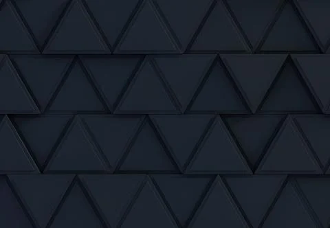 Two tone triangle extruded abstract background. 3D Stock Illustration