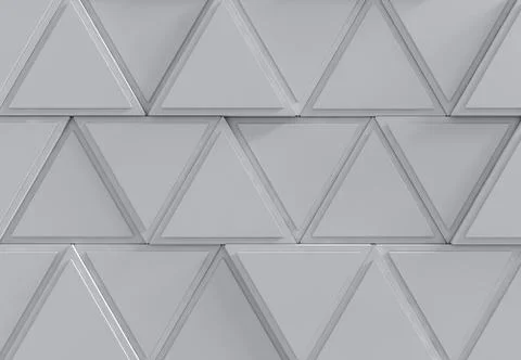 Two tone triangle extruded abstract background. 3D Stock Illustration