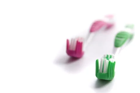 Two toothbrushes Stock Photos