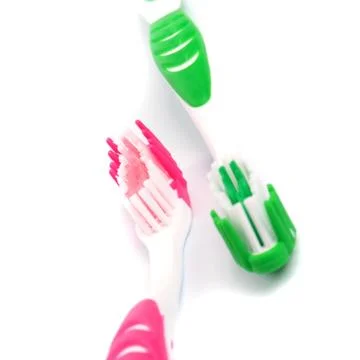 Two toothbrushes Stock Photos