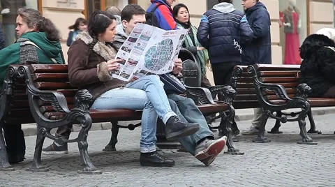 Two tourists studying sightseeing map Stock Footage 47495070