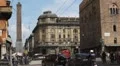 Two Towers, Asinelli Towers, Towers of Bologna, Street, Architecture, Italy HD Footage
