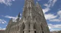 The two towers of the Basilica of the National Vow in Ecuador 4k or 4k+ Resolution