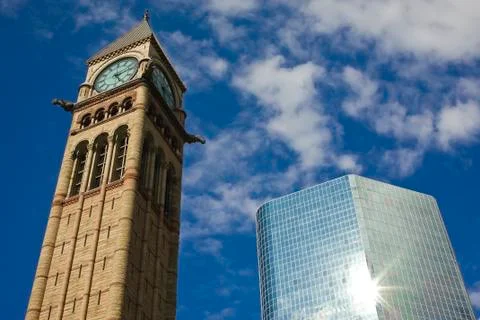 Two towers Stock Photos