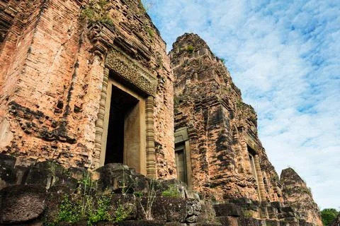 Two towers Pre Rup temple, Cambodia Stock Photos