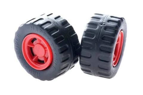 Two toy wheel Foto stock
