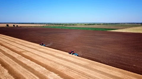 Two tractors Stock Footage 111473099