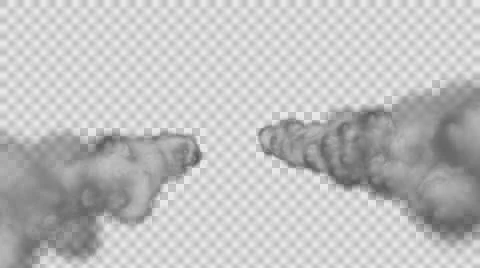 Two trails of smoke 動画素材 58759418