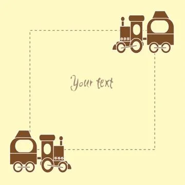 Two trains Stock Illustration