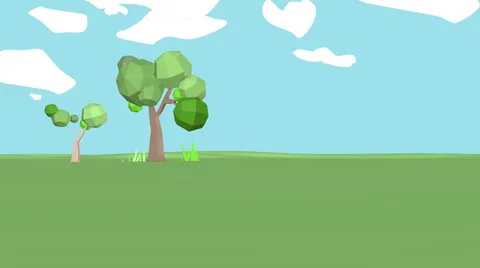 Two trees in the meadow 스톡 동영상 42506806