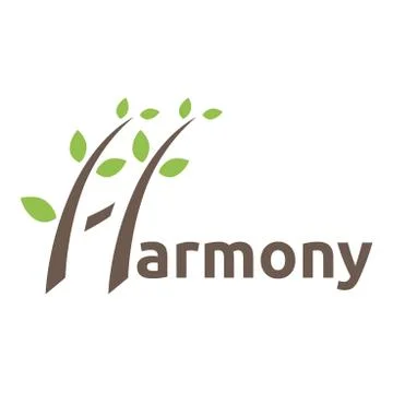 Two trees symbol Stock Illustration