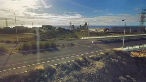 Two trucks deliver the goods Video stock 77601583