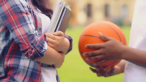 Two tudents talking at break. Stock Footage 126720934