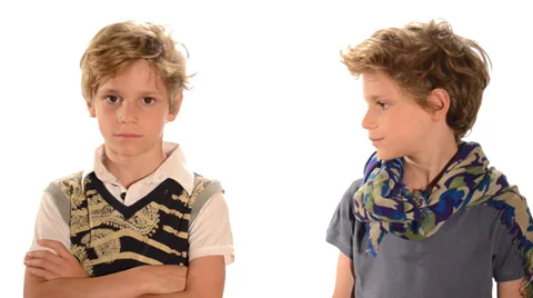 Two twin boys Video stock 27849788