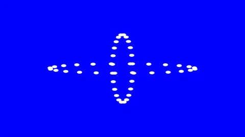 Two Twinned Rings Rotating Inside Pair Stock Footage 143901240