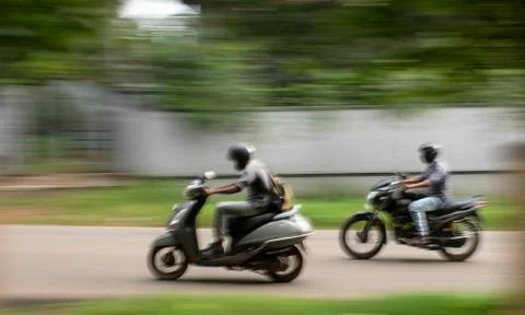 Two two wheelers Stock Photos
