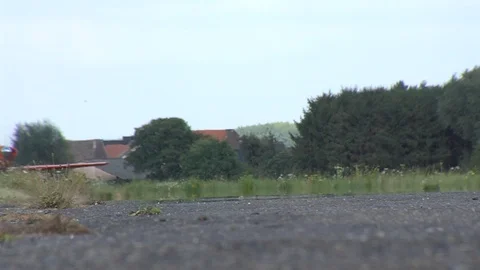Two ultra light planes approaching for take-off Stock Footage 111957829