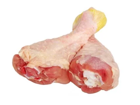 Two uncooked chicken legs. Stock Photos