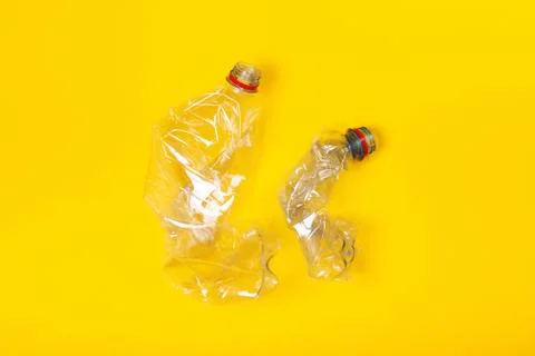 Two used plastic bottles Stock-Fotos