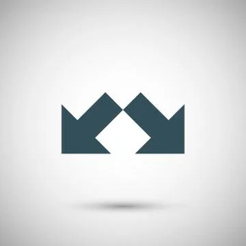 Two vector arrow Stock Illustration