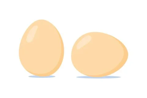 Two vector realistic pink eggs. Isolated eggs Illustrazione stock