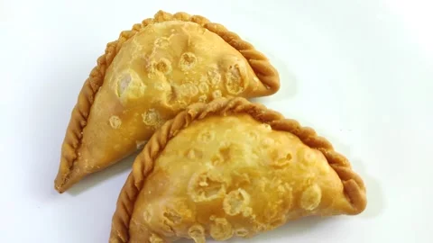 Two vegetables clam shape pastry Stock Footage 263132295