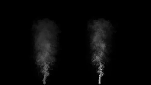 Two versions of cigarete smoke - High Qualtity 100MBit - 3D Rendering Stock Footage 115416981