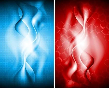 Two vertical tech banners. Eps 10 vector Two vertical tech banners. Eps 10... Stockfoto's