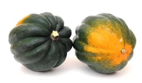 Two views of pumpkin Stock Photos